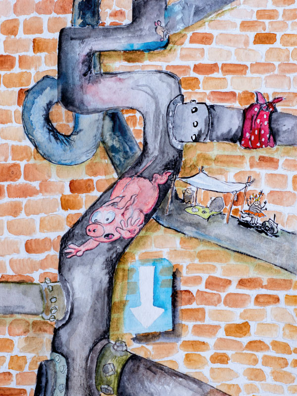 Kinderbuch: Das Kloschwein Dongo von Matthias Nowroth & Tina Junk